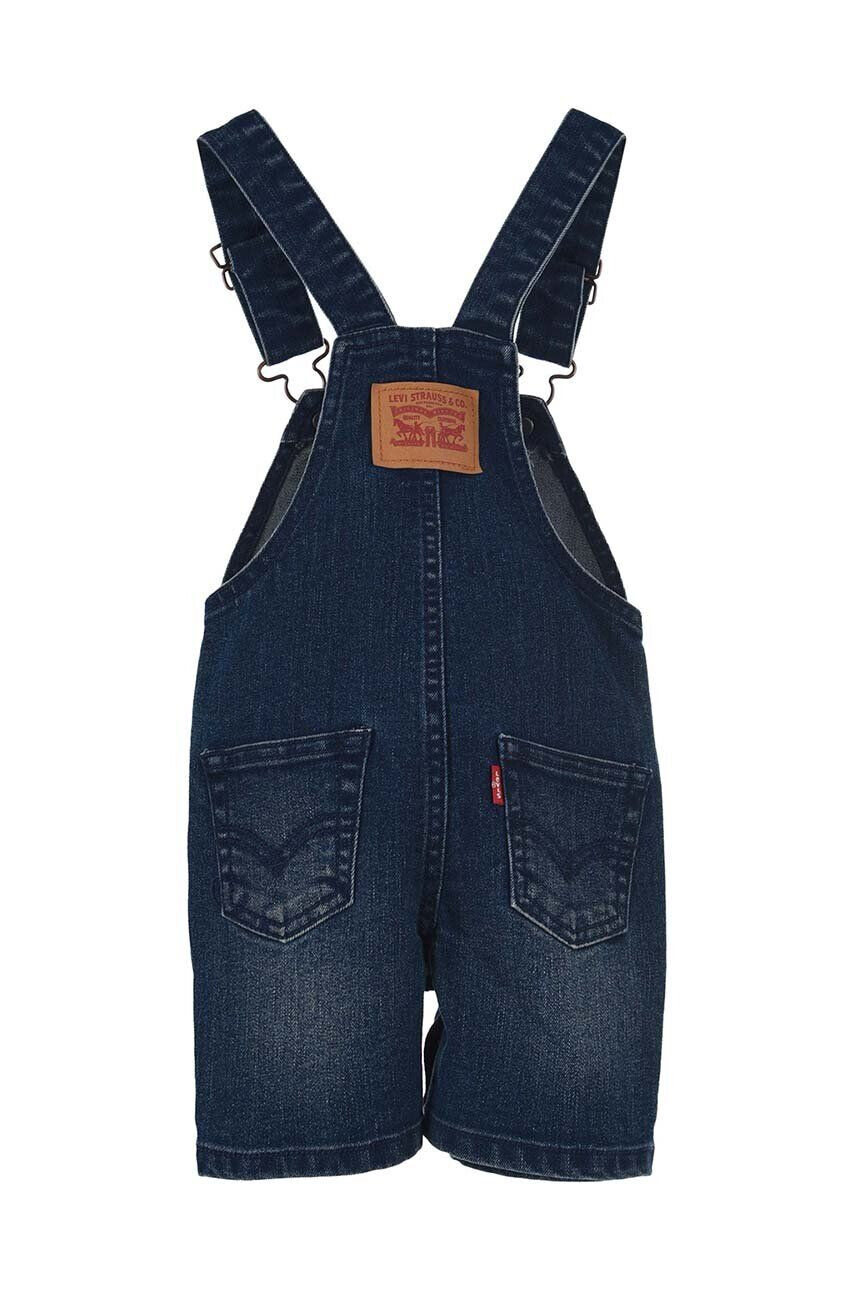 Levi's salopete din denim pentru copii culoarea albastru marin - Pled.ro