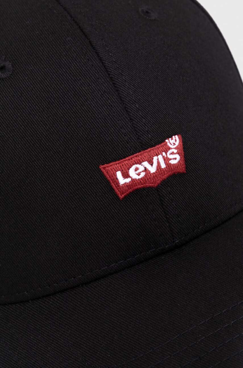 Levi's sapca culoarea negru cu imprimeu - Pled.ro