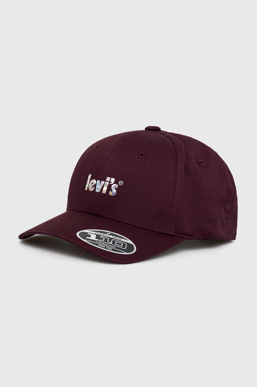 Levi's sapca culoarea violet cu imprimeu - Pled.ro