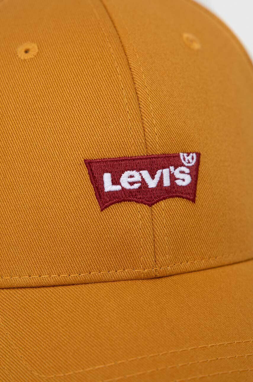 Levi's șapcă culoarea bej cu imprimeu D6608.0004-97 - Pled.ro