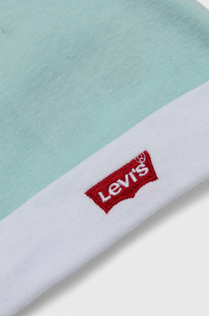 Levi's set de bumbac pentru bebelusi culoarea turcoaz - Pled.ro