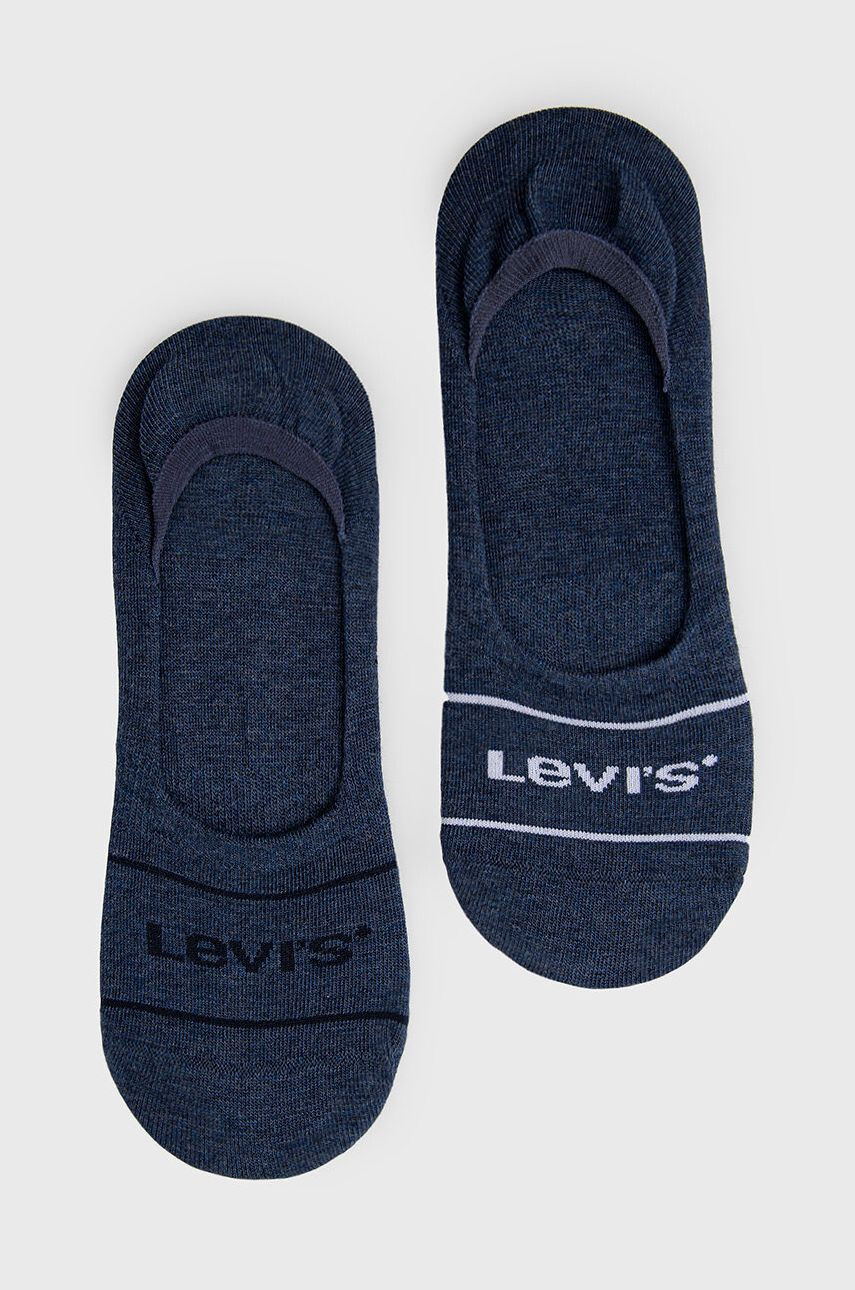 Levi's sosete (2-pack) barbati culoarea albastru marin - Pled.ro