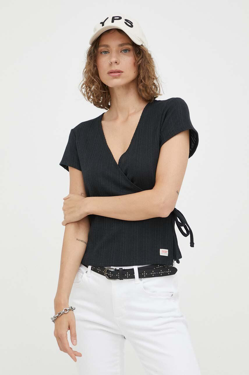 Levi's tricou femei culoarea negru - Pled.ro