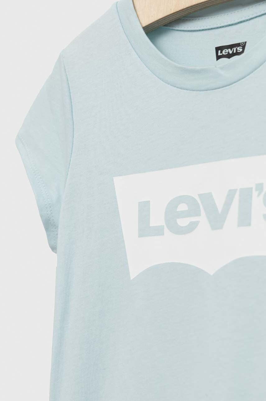 Levi's tricou copii culoarea turcoaz - Pled.ro