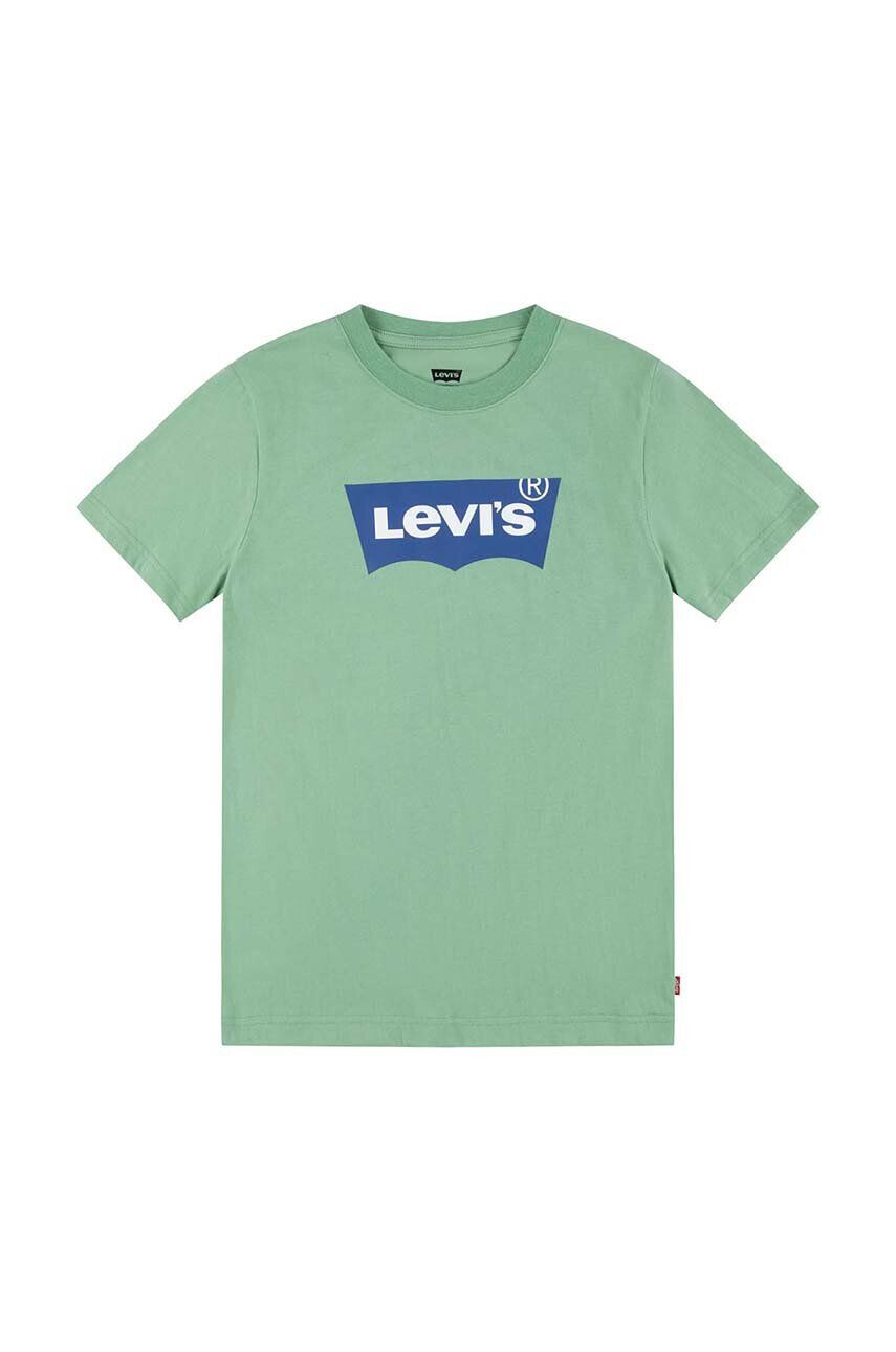 Levi's tricou copii culoarea verde cu imprimeu - Pled.ro