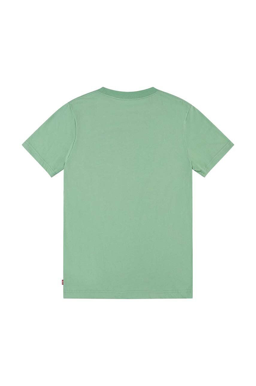 Levi's tricou copii culoarea verde cu imprimeu - Pled.ro