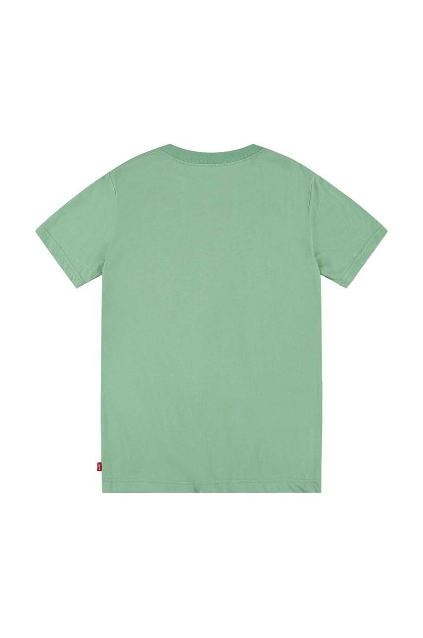 Levi's tricou copii culoarea verde cu imprimeu - Pled.ro