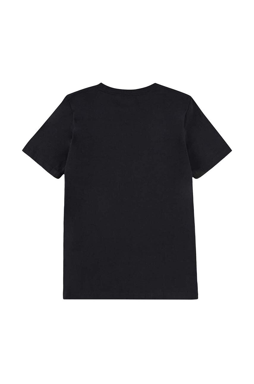 Levi's tricou de bumbac pentru copii culoarea negru cu imprimeu - Pled.ro