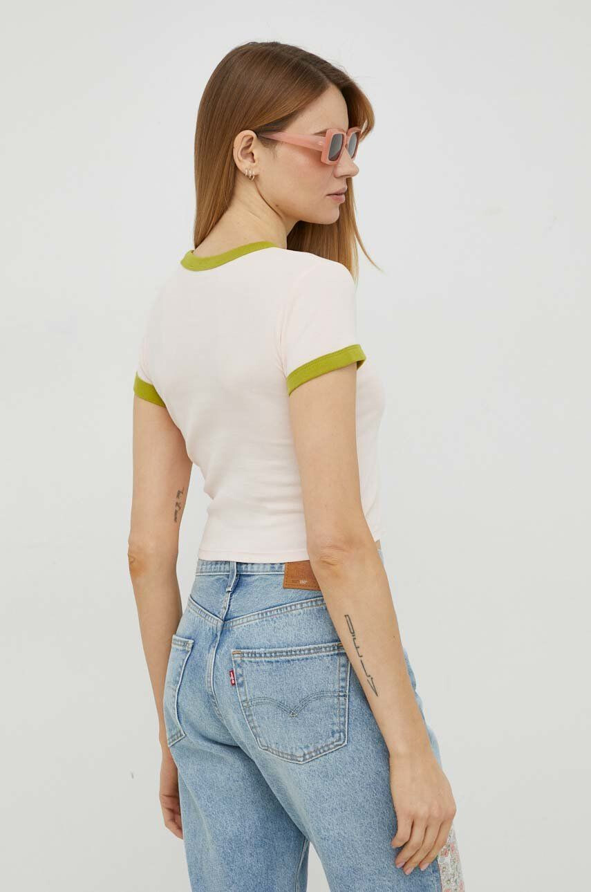 Levi's tricou din bumbac culoarea roz - Pled.ro