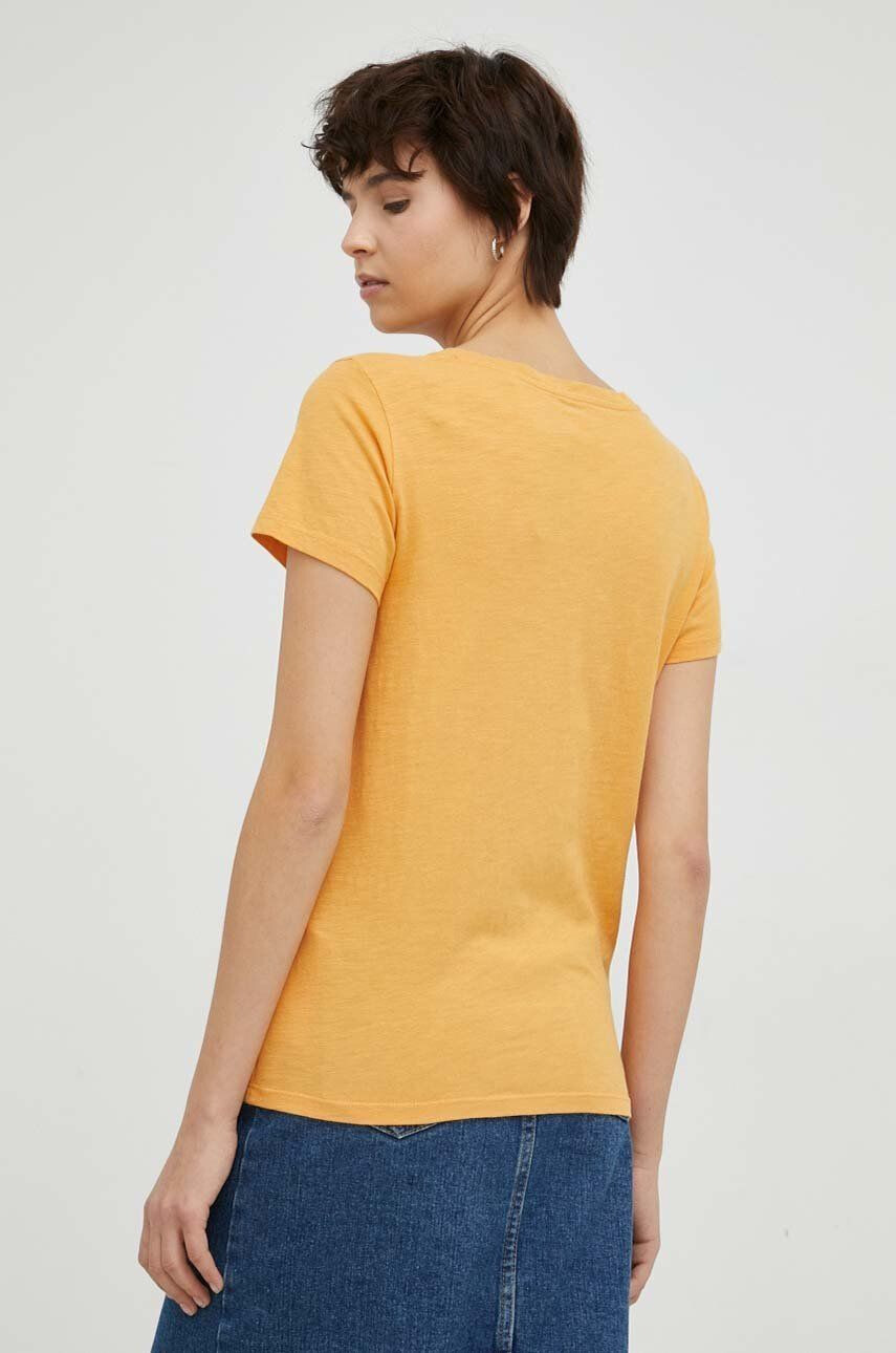 Levi's tricou din bumbac culoarea portocaliu - Pled.ro