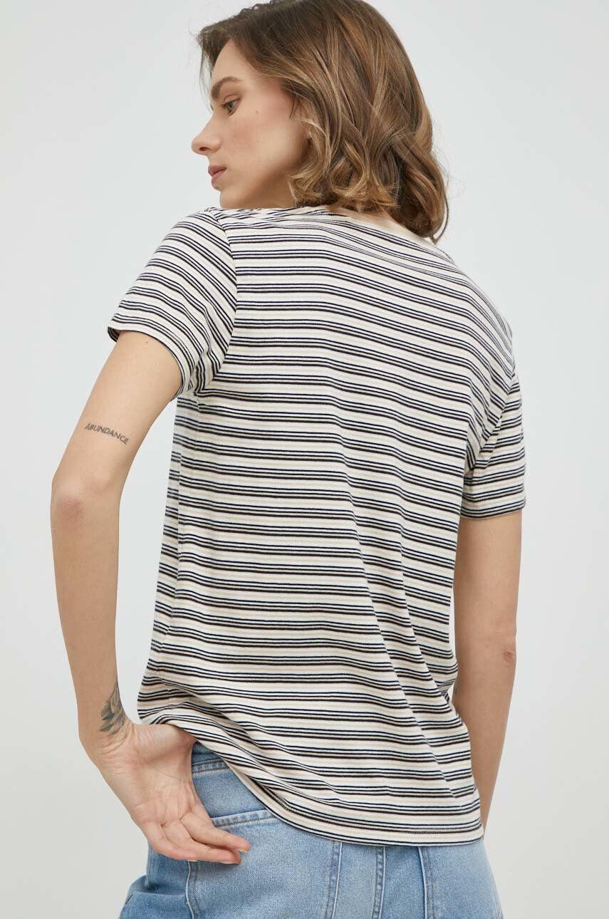 Levi's tricou din bumbac culoarea bej - Pled.ro