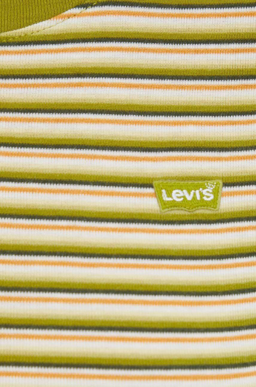 Levi's tricou din bumbac culoarea verde - Pled.ro