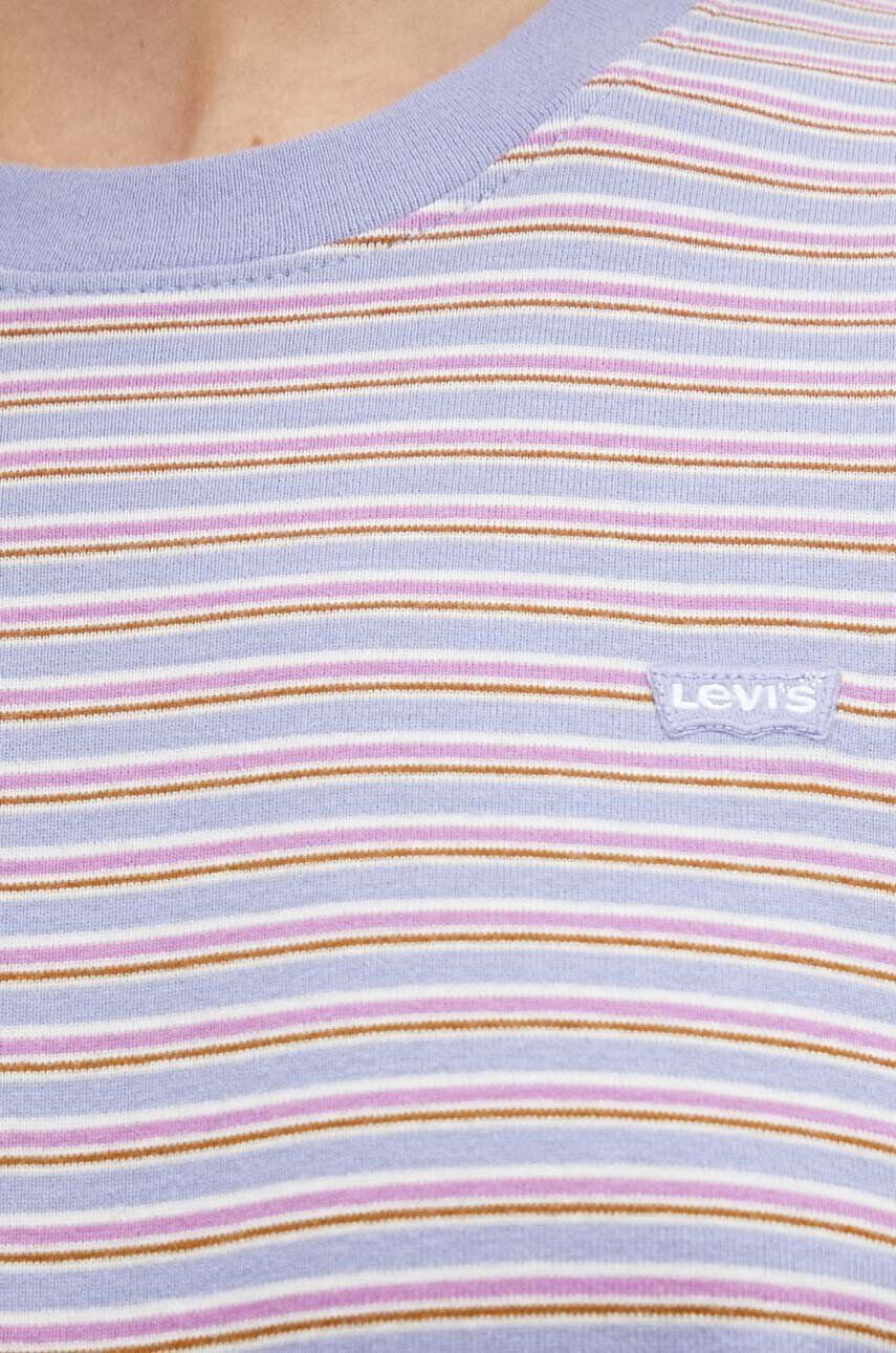 Levi's tricou din bumbac culoarea violet - Pled.ro