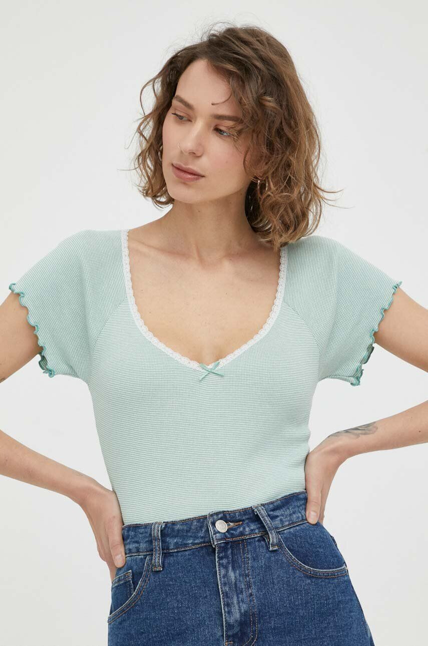 Levi's tricou din bumbac culoarea galben - Pled.ro