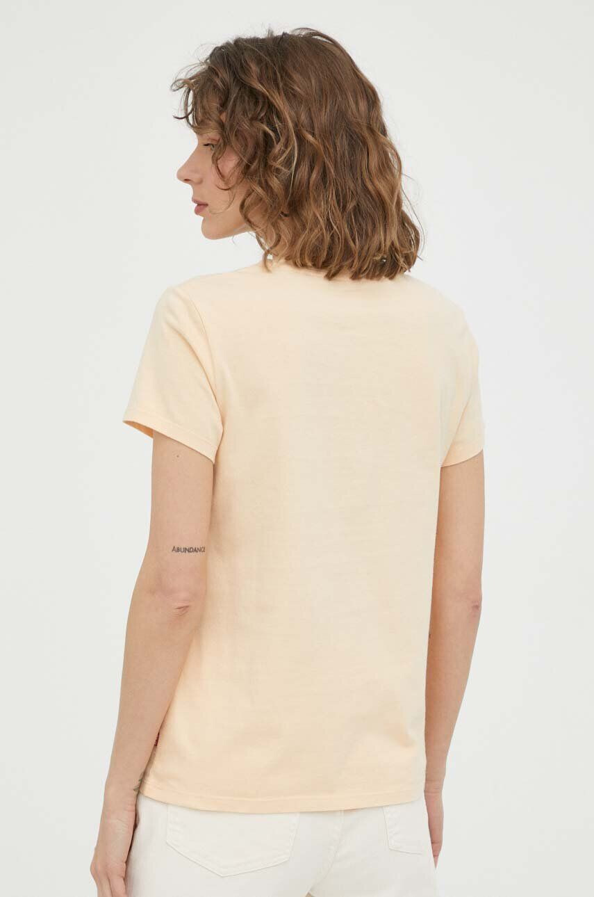 Levi's tricou din bumbac culoarea galben - Pled.ro