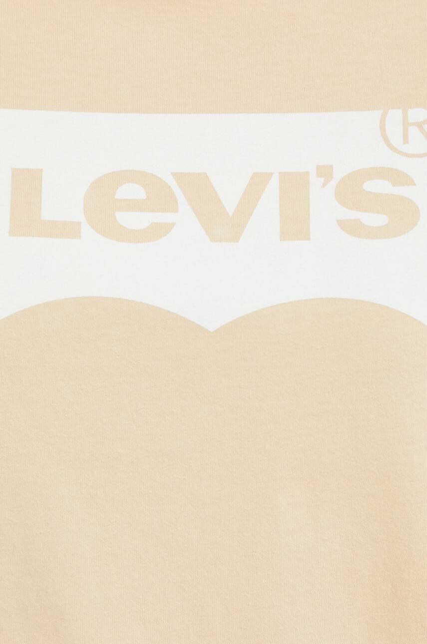 Levi's tricou din bumbac culoarea galben - Pled.ro