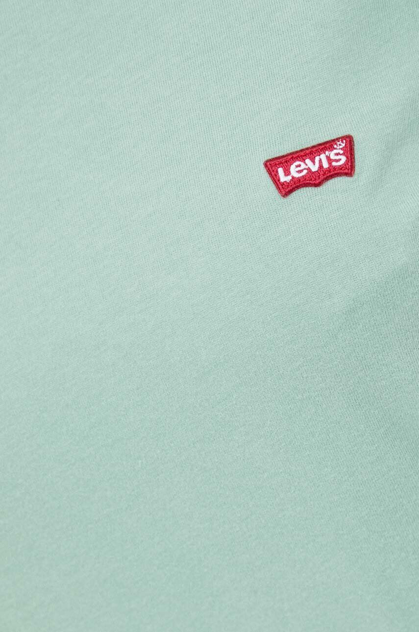 Levi's tricou din bumbac culoarea verde - Pled.ro