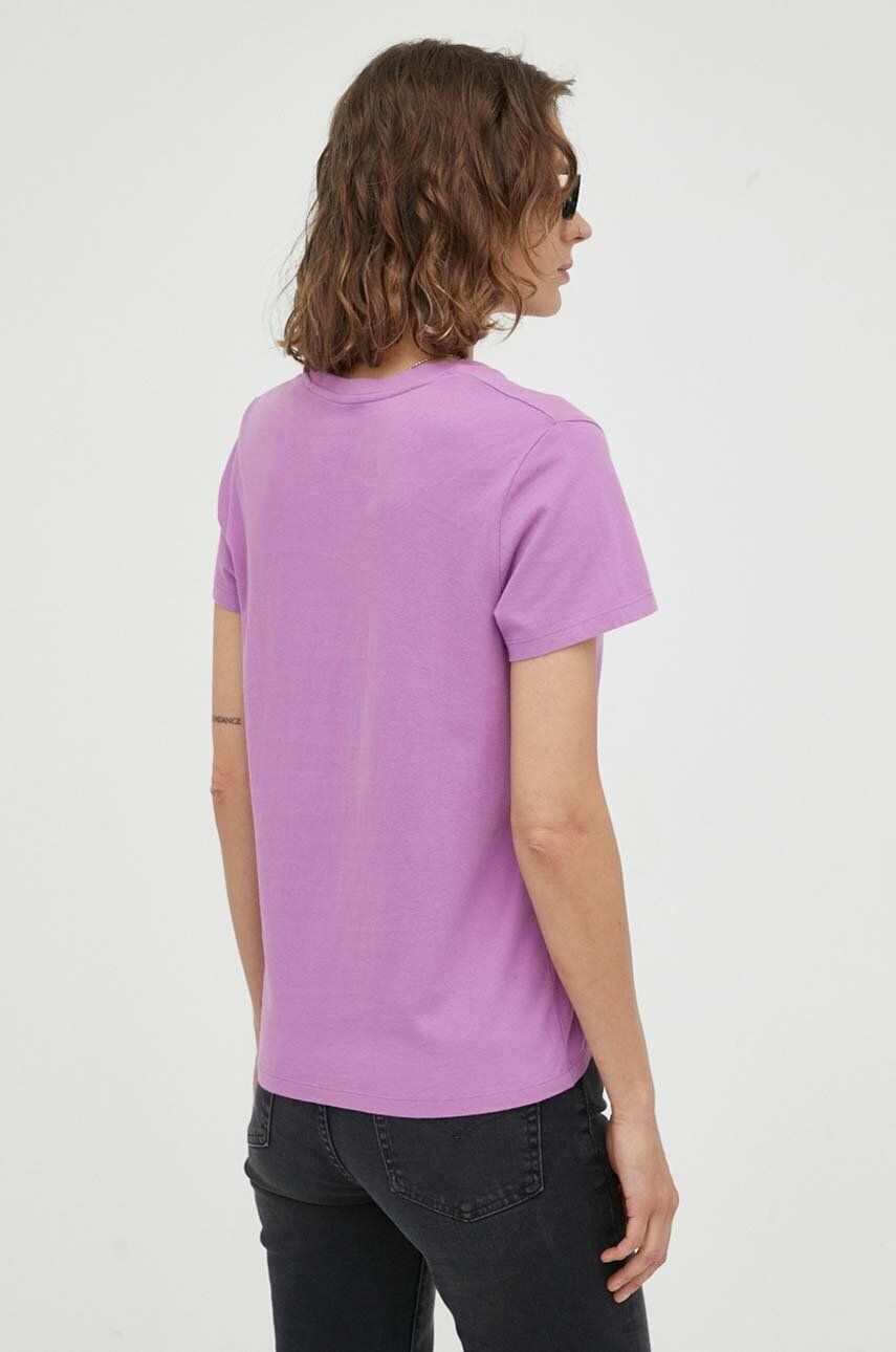 Levi's tricou din bumbac culoarea violet - Pled.ro