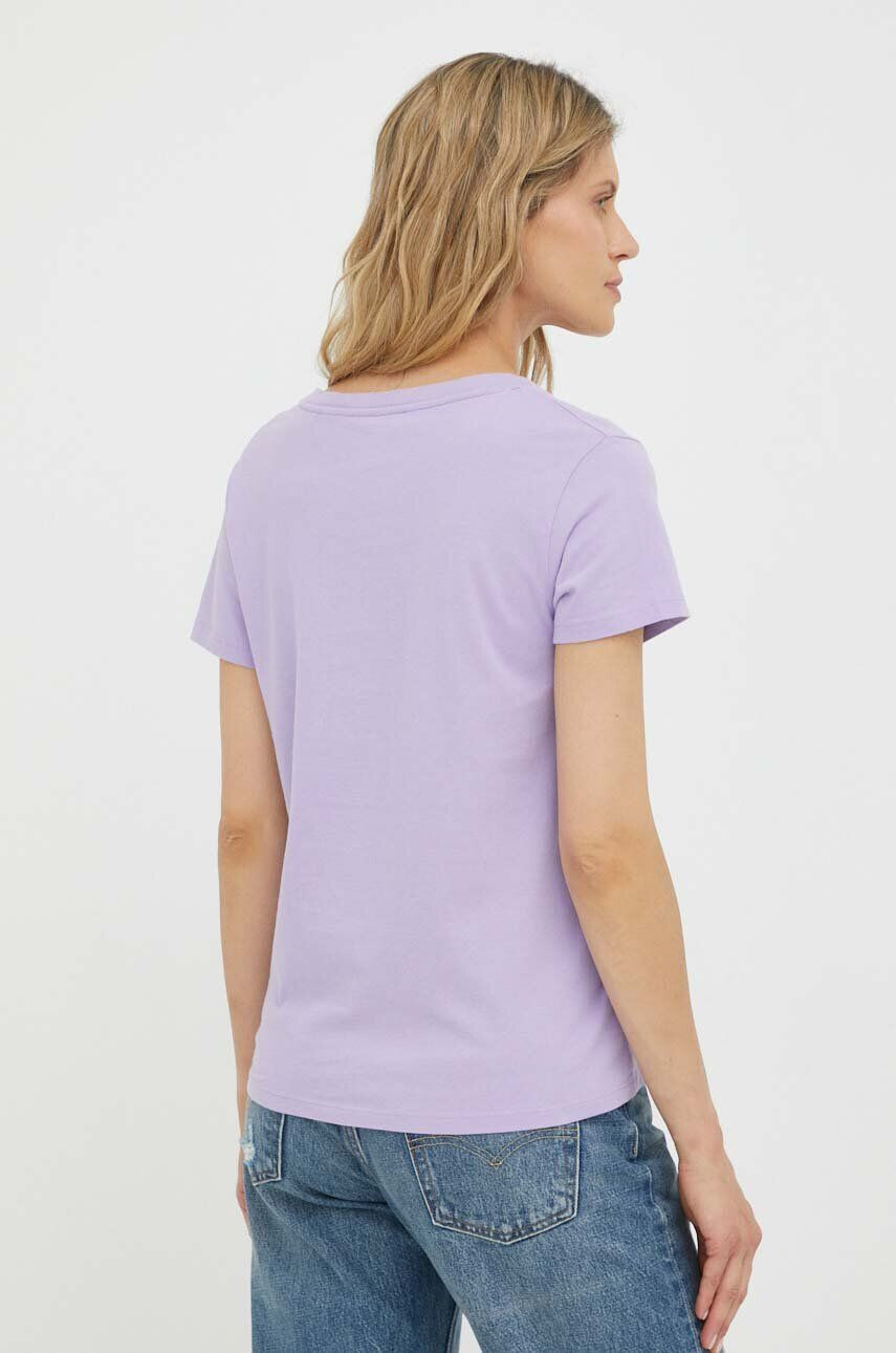 Levi's tricou din bumbac culoarea violet - Pled.ro