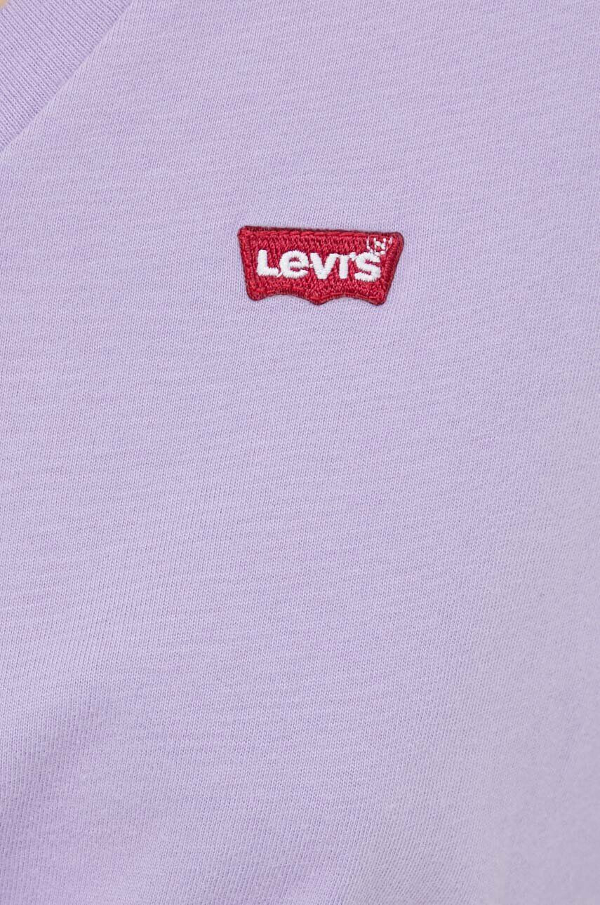 Levi's tricou din bumbac culoarea violet - Pled.ro