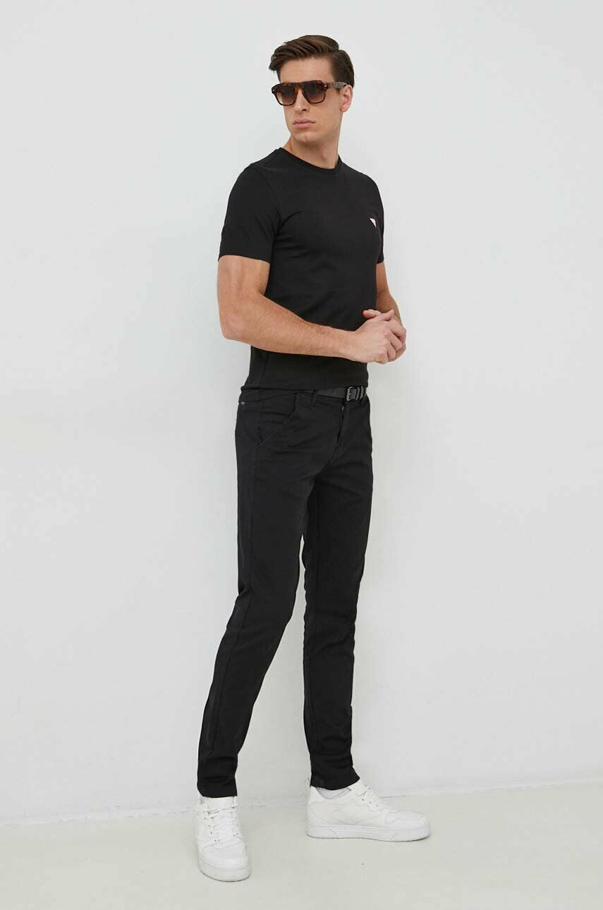 Lindbergh pantaloni Barbati culoarea negru mulata - Pled.ro