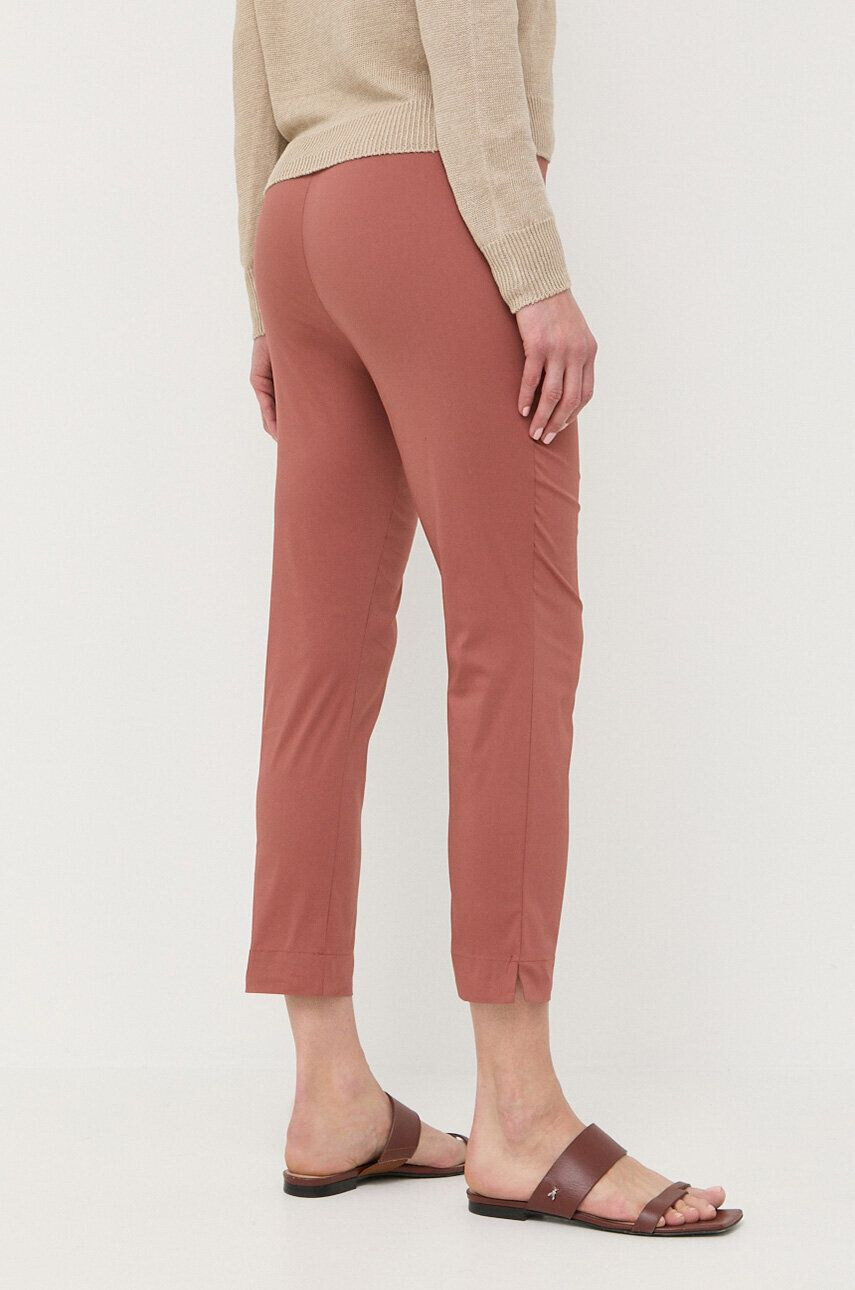 Liviana Conti pantaloni femei culoarea maro drept medium waist - Pled.ro