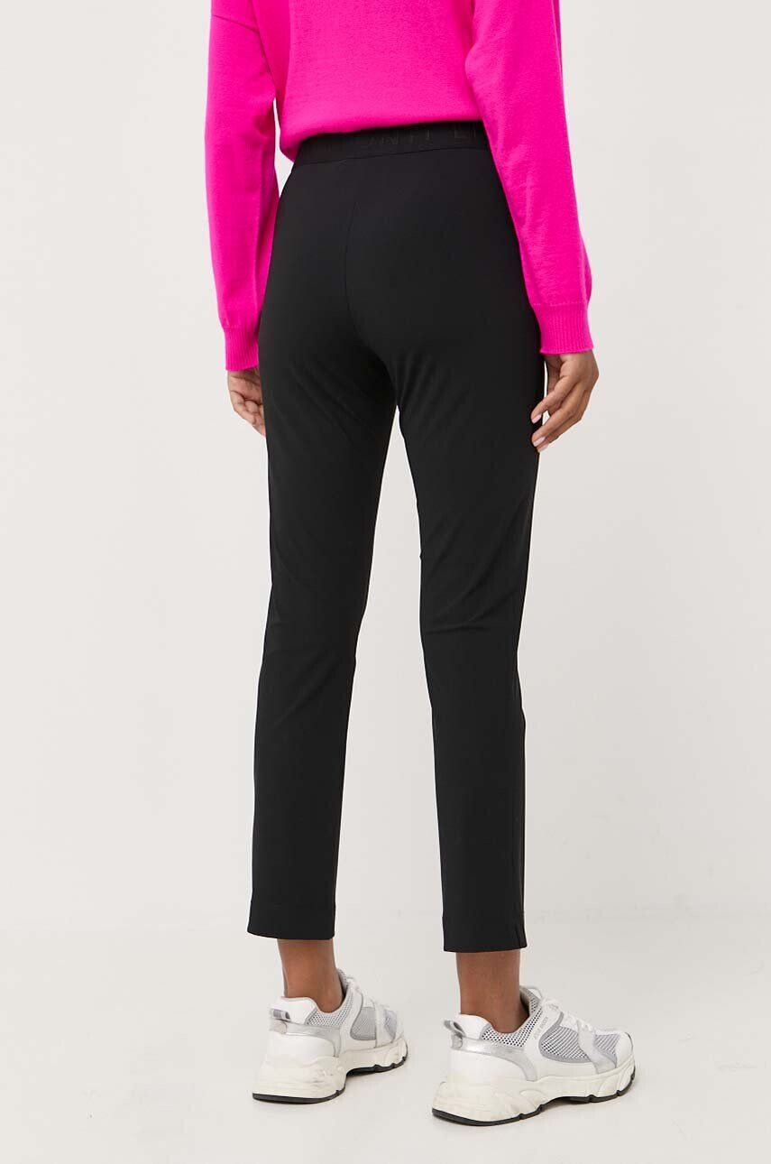 Liviana Conti pantaloni femei culoarea negru mulata medium waist - Pled.ro