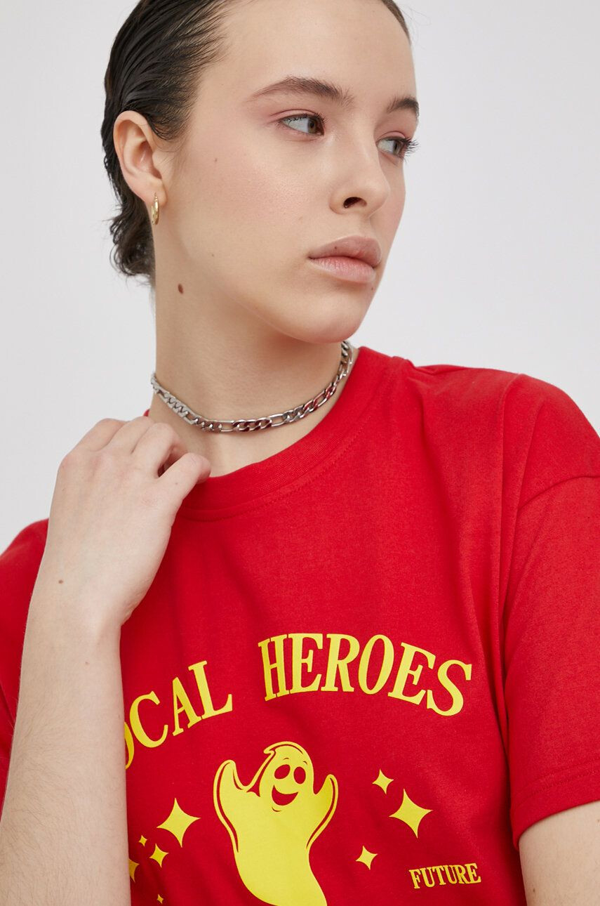 Local Heroes Tricou culoarea rosu - Pled.ro