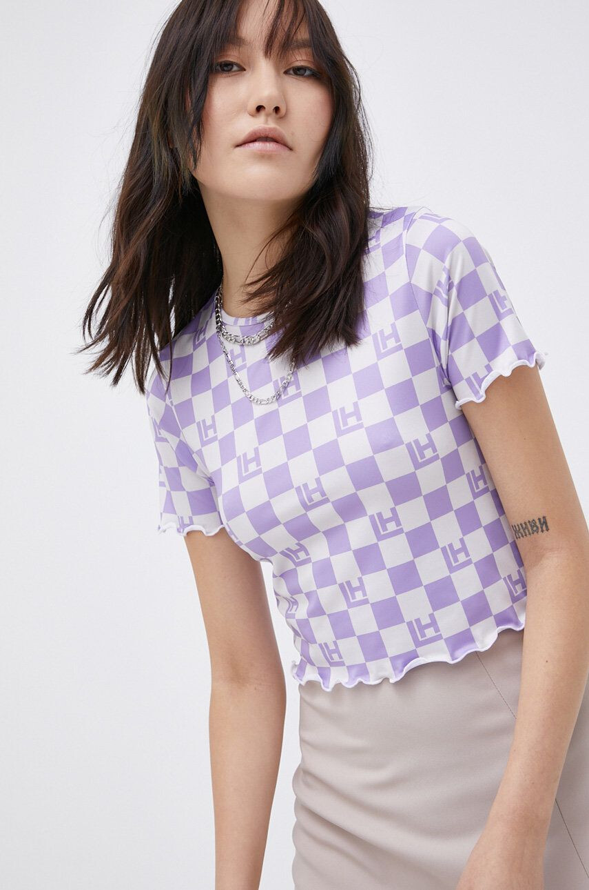 Local Heroes Tricou femei culoarea violet - Pled.ro