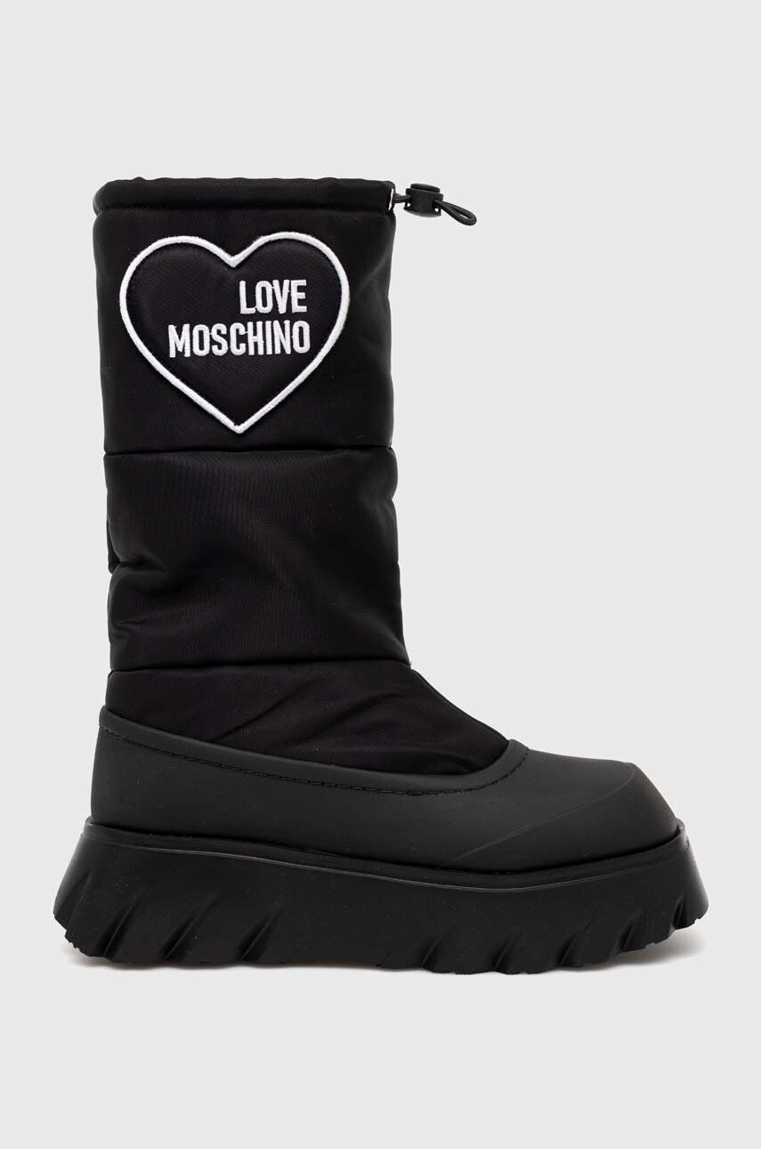 Love Moschino cizme de iarna culoarea negru - Pled.ro