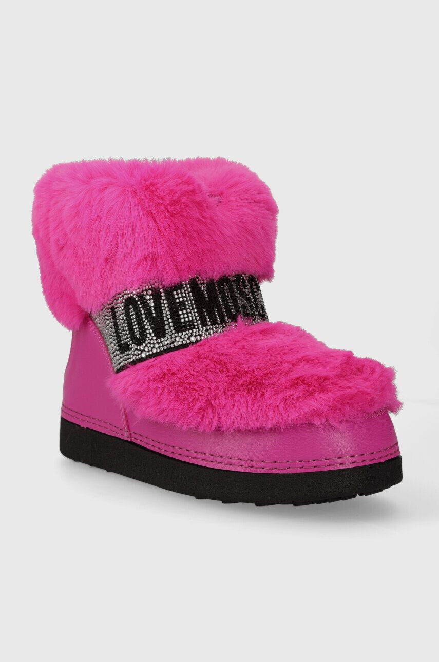 Love Moschino cizme de iarna SKIBOOT20 culoarea roz JA24202G0HJW0604 - Pled.ro