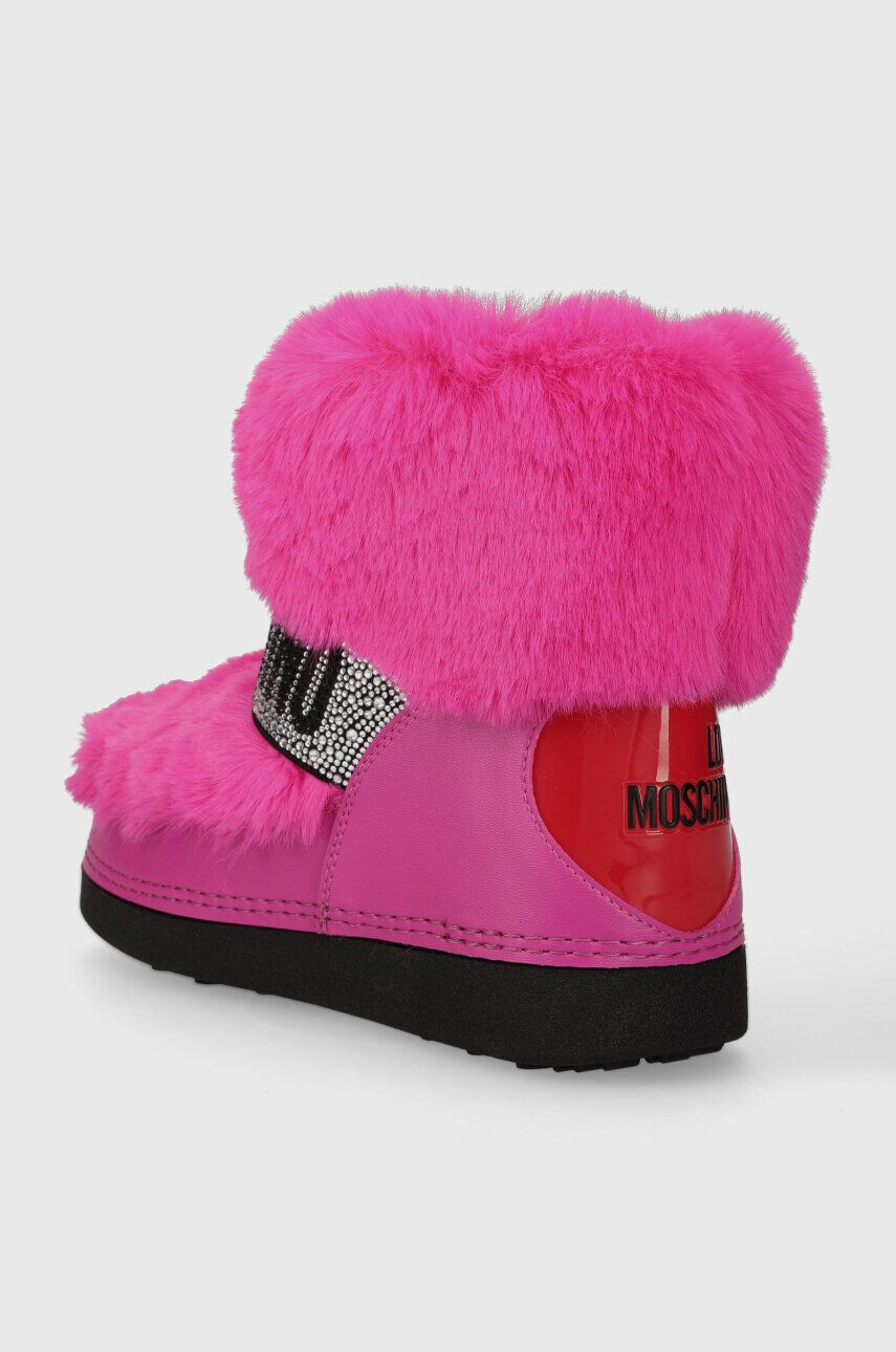 Love Moschino cizme de iarna SKIBOOT20 culoarea roz JA24202G0HJW0604 - Pled.ro