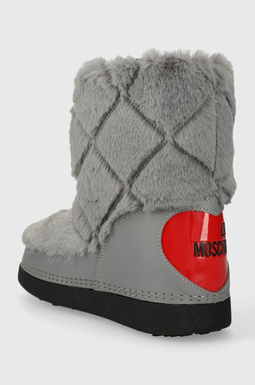 Love Moschino cizme de iarna SKIBOOT20 culoarea gri JA24242G0HJW0020 - Pled.ro