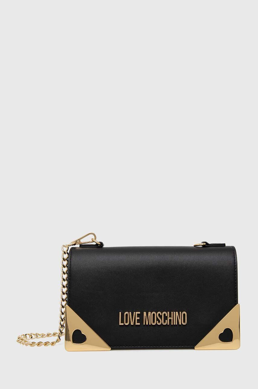 Love Moschino geantă culoarea neagră - Pled.ro