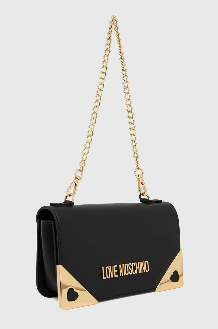 Love Moschino geantă culoarea neagră - Pled.ro