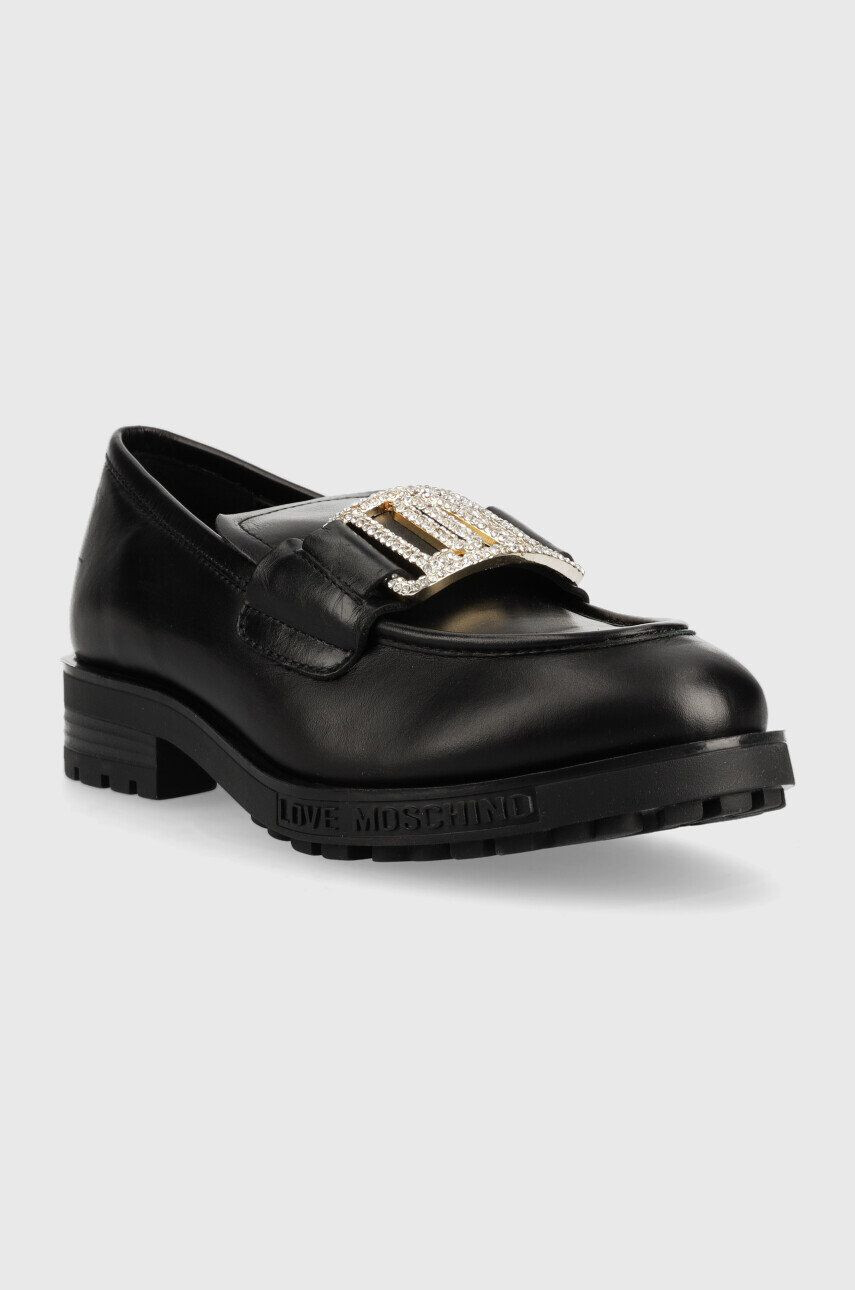 Love Moschino mocasini de piele - Pled.ro