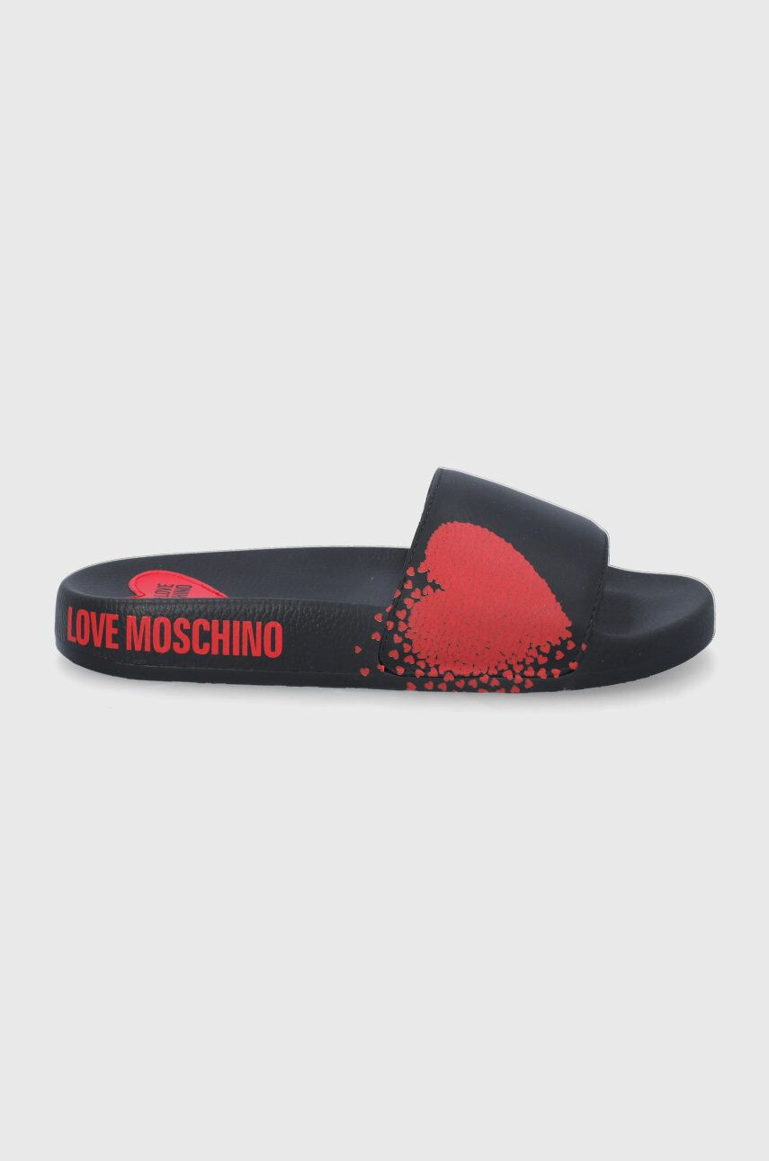 Love Moschino papuci femei culoarea roz - Pled.ro