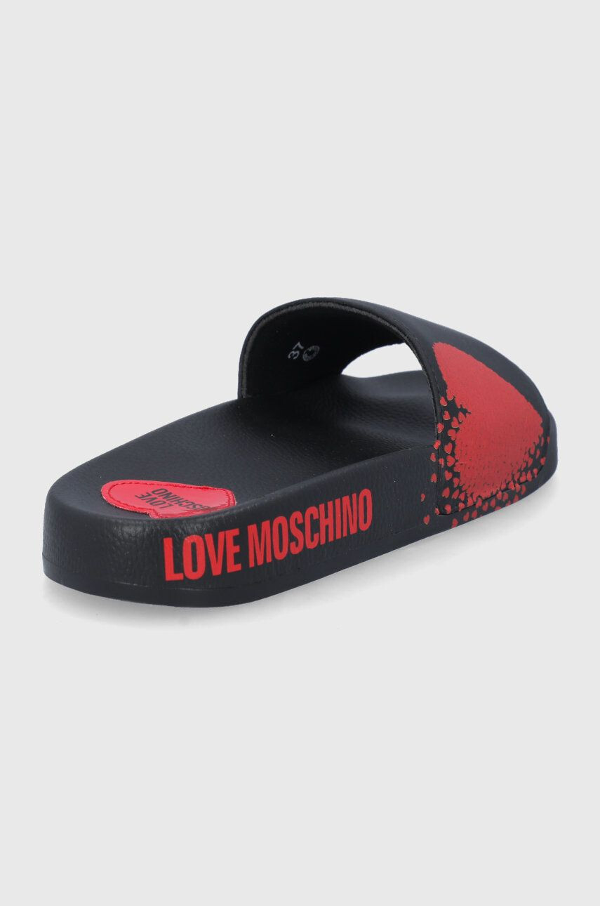 Love Moschino papuci femei culoarea roz - Pled.ro