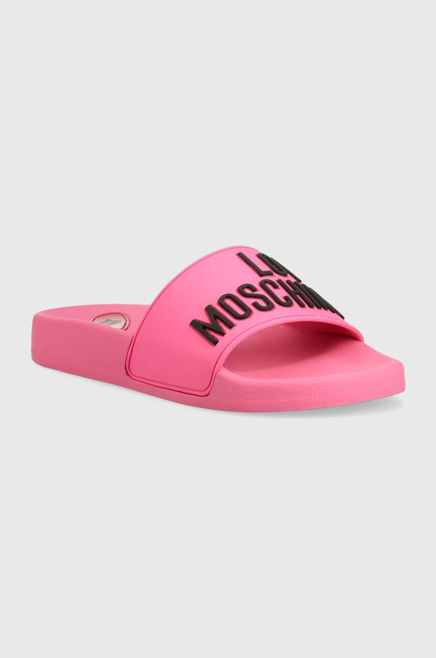 Love Moschino papuci Sabotd Pool 25 femei culoarea roz JA28052G1G - Pled.ro