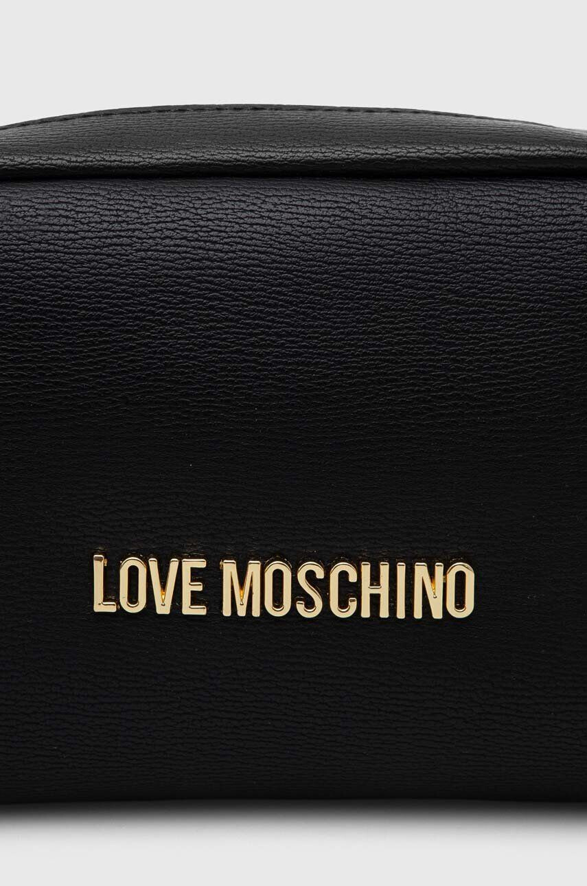 Love Moschino portfard culoarea negru - Pled.ro