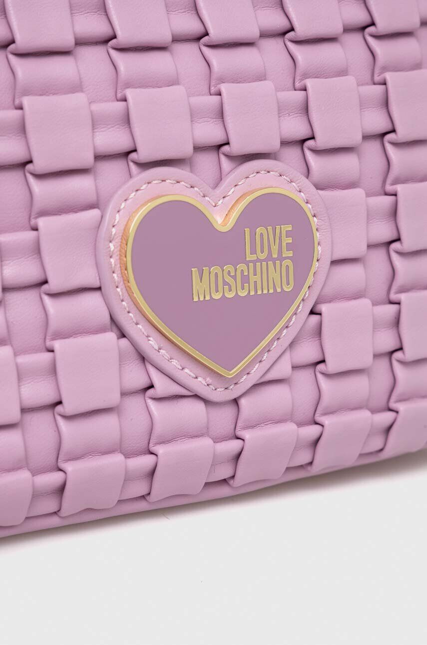 Love Moschino poseta culoarea violet - Pled.ro