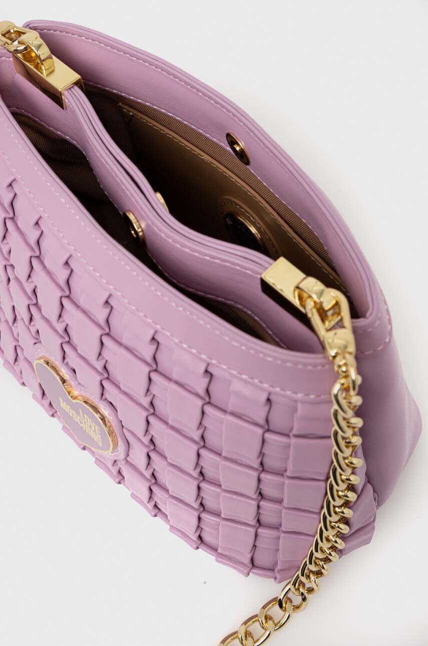 Love Moschino poseta culoarea violet - Pled.ro