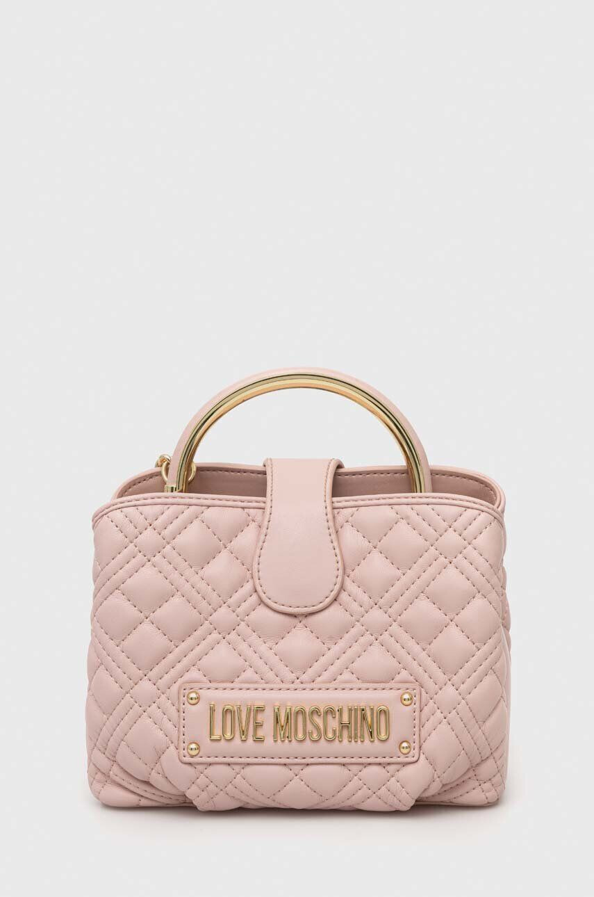 Love Moschino poseta culoarea roz - Pled.ro