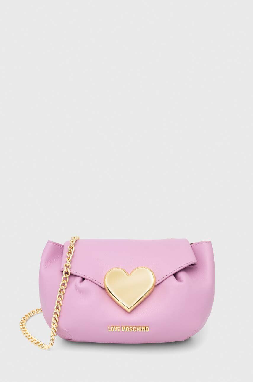 Love Moschino poseta culoarea violet - Pled.ro