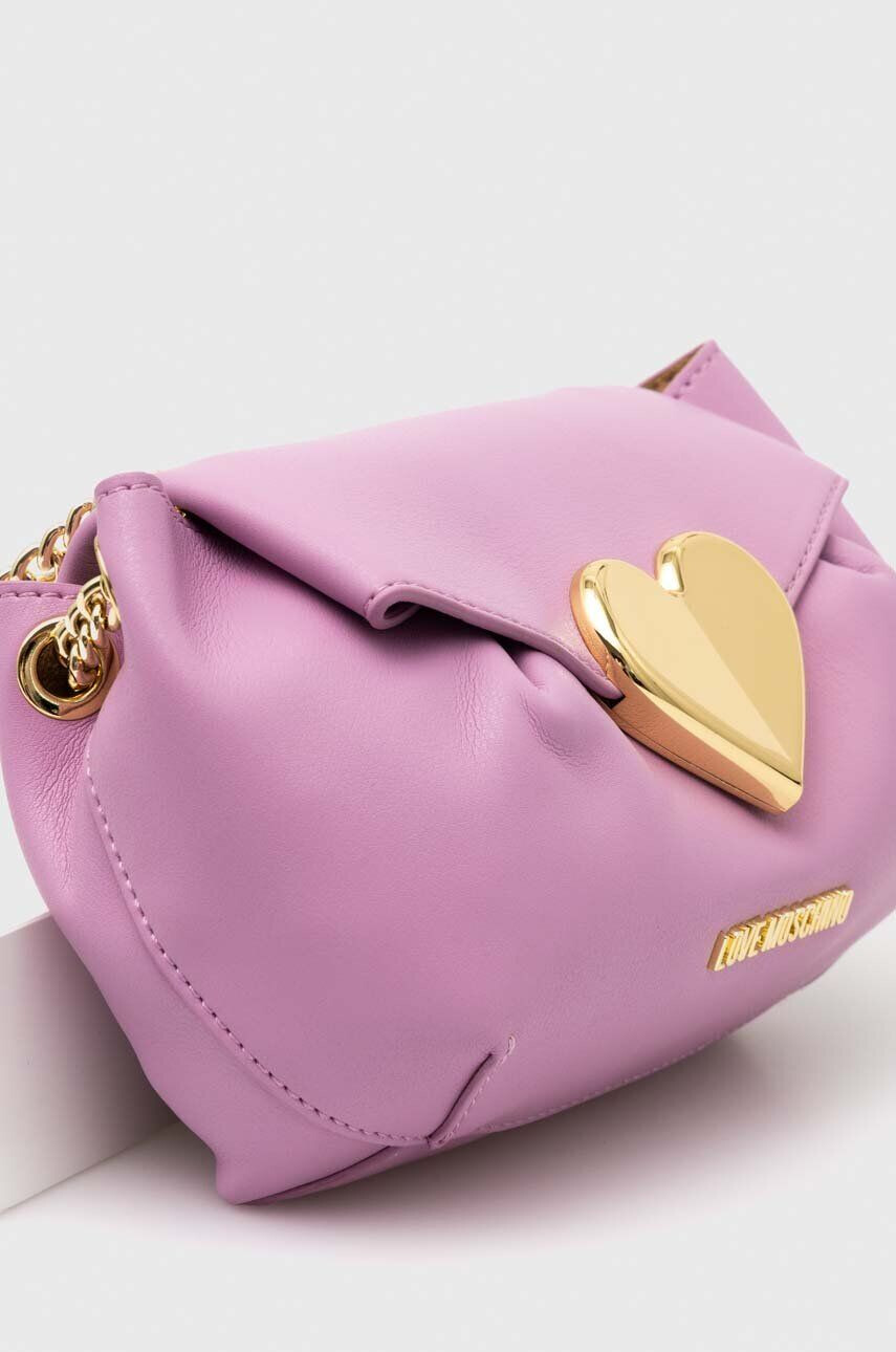 Love Moschino poseta culoarea violet - Pled.ro