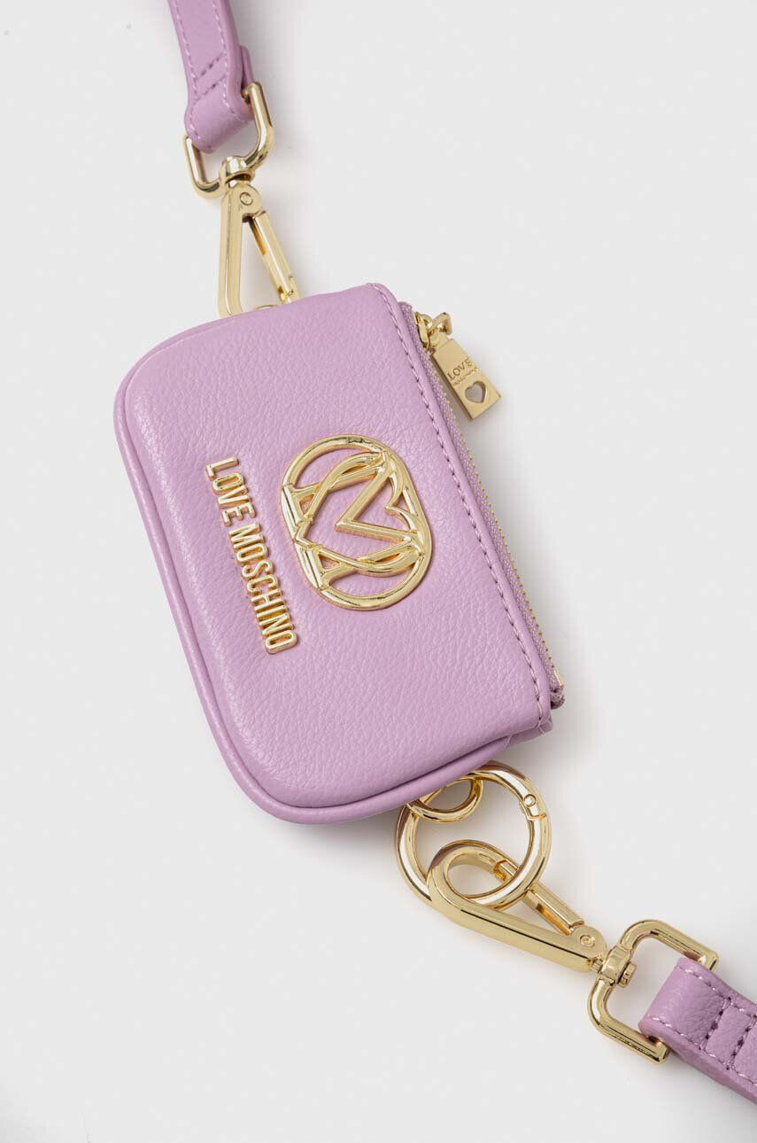 Love Moschino poseta culoarea violet - Pled.ro