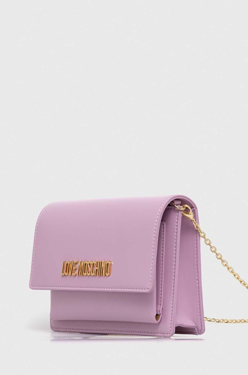 Love Moschino poseta culoarea violet - Pled.ro