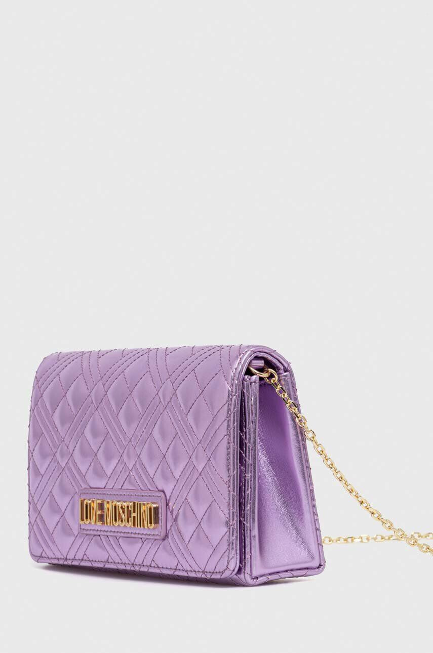 Love Moschino poseta culoarea violet - Pled.ro