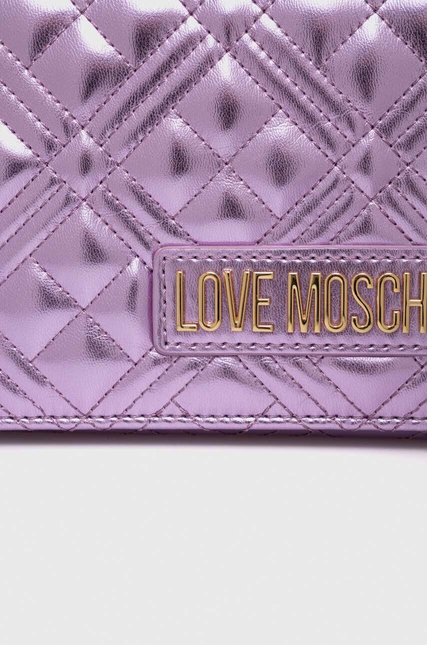 Love Moschino poseta culoarea violet - Pled.ro