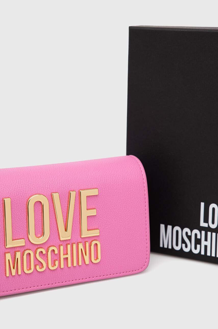 Love Moschino poseta culoarea roz - Pled.ro